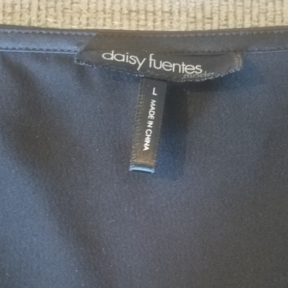 Black Satin Empire Waist Sweetheart Neckline Top w Velvet Trim - Picture 5 of 5